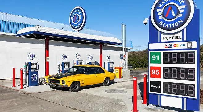 Retro styled fuel dispensers
